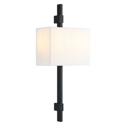 Matteo Lighting Badgley 24" 2-Light Wall Sconce in Matte Black (S13702MB)