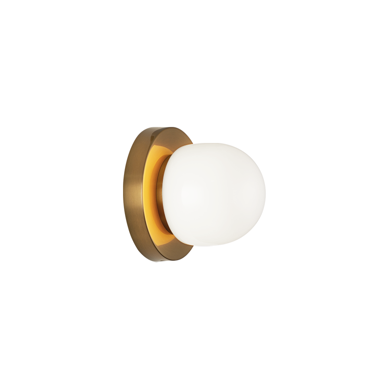 Matteo Lighting Pizzazz 5" Wall Sconce in Aged Gold Brass (S14501AG)
