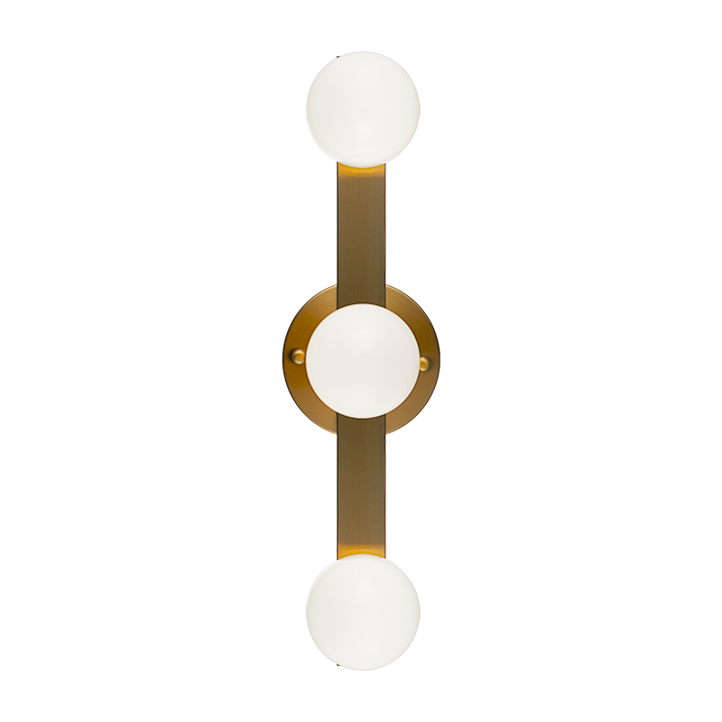 Matteo Lighting Pizzazz 20" 3-Light Bath Vanity Light in Aged Gold Brass (S14503AG) – alternate view