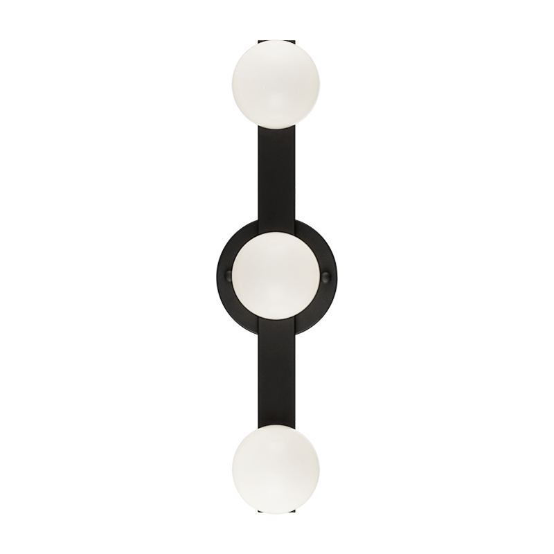 Matteo Lighting Pizzazz 20" 3-Light Bath Vanity Light in Matte Black (S14503MB) – alternate view