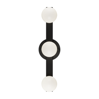 Matteo Lighting Pizzazz 20" 3-Light Bath Vanity Light in Matte Black (S14503MB) – alternate view