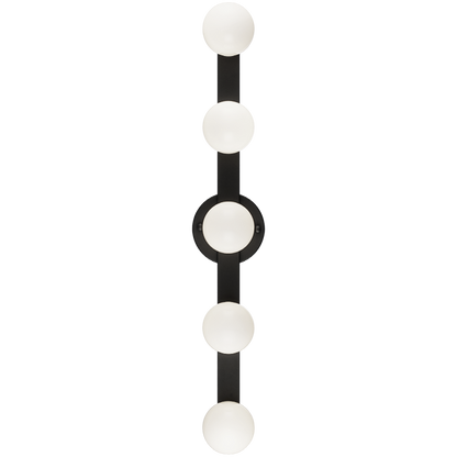 Matteo Lighting Pizzazz 32" 5-Light Bath Vanity Light in Matte Black (S14505MB) – alternate view