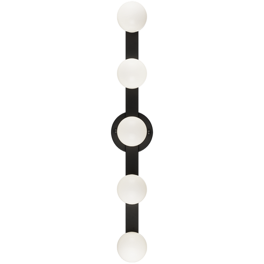 Matteo Lighting Pizzazz 32" 5-Light Bath Vanity Light in Matte Black (S14505MB) – alternate view