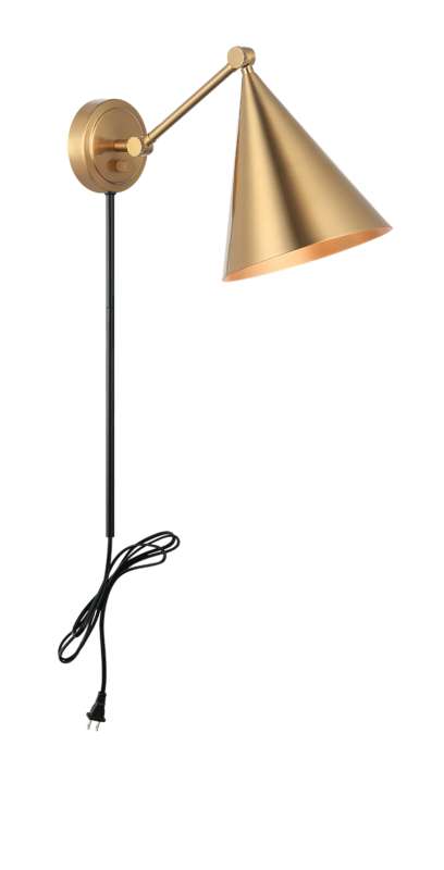 Matteo Lighting Pearson 10" Wall Sconce in Aged Gold Brass (S16511AG) – alternate view