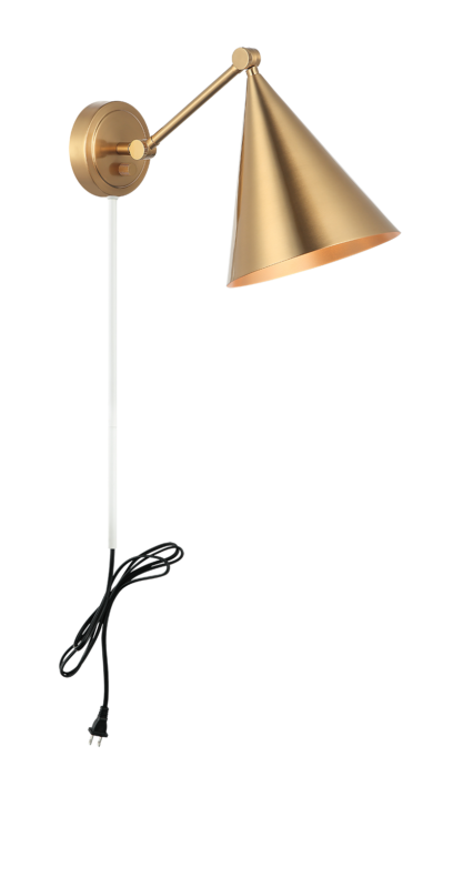 Matteo Lighting Pearson 10" Wall Sconce in Aged Gold Brass (S16511AG) – alternate view