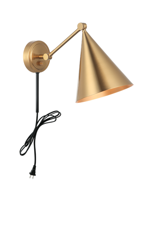 Matteo Lighting Pearson 10" Wall Sconce in Aged Gold Brass (S16511AG) – alternate view