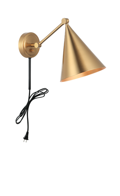 Matteo Lighting Pearson 10" Wall Sconce in Aged Gold Brass (S16511AG) – alternate view