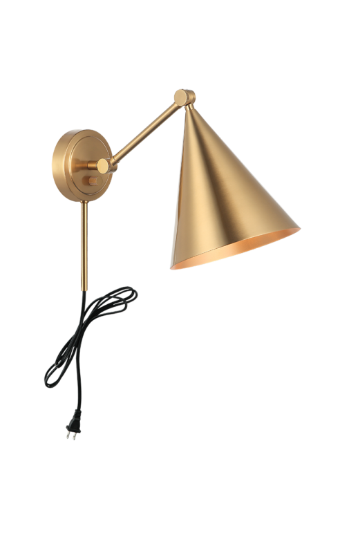 Matteo Lighting Pearson 10" Wall Sconce in Aged Gold Brass (S16511AG) – alternate view