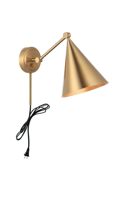 Matteo Lighting Pearson 10" Wall Sconce in Aged Gold Brass (S16511AG) – alternate view