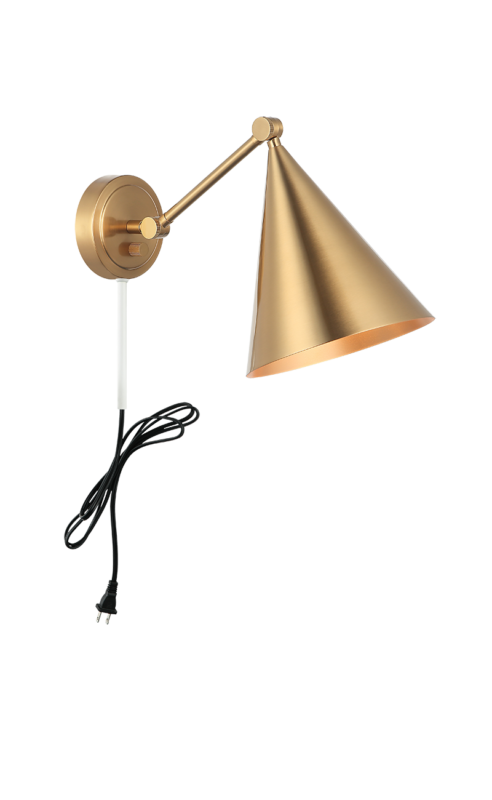 Matteo Lighting Pearson 10" Wall Sconce in Aged Gold Brass (S16511AG) – alternate view