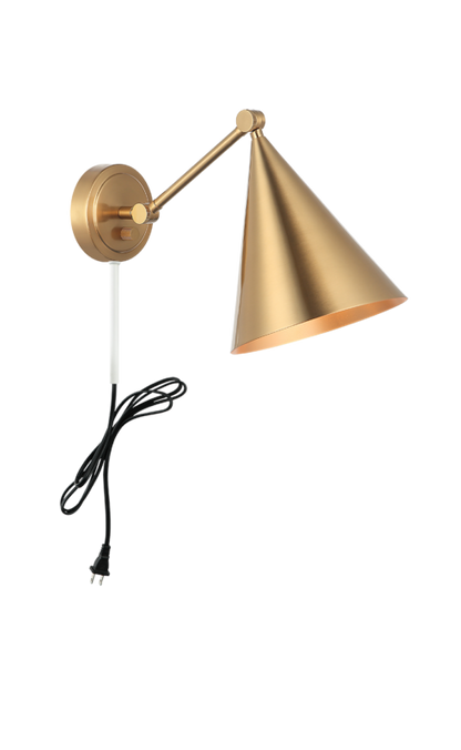 Matteo Lighting Pearson 10" Wall Sconce in Aged Gold Brass (S16511AG) – alternate view