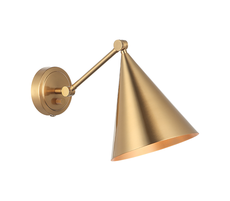Matteo Lighting Pearson 10" Wall Sconce in Aged Gold Brass (S16511AG)