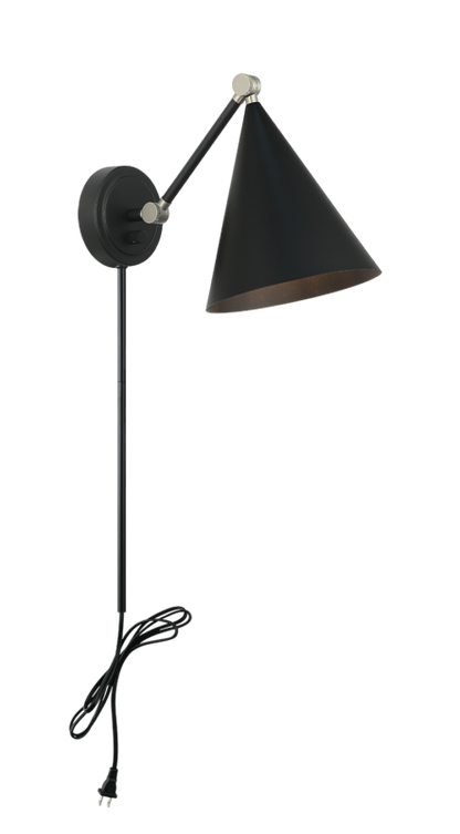 Matteo Lighting Pearson 10" Wall Sconce in Matte Black (S16511MB) – alternate view