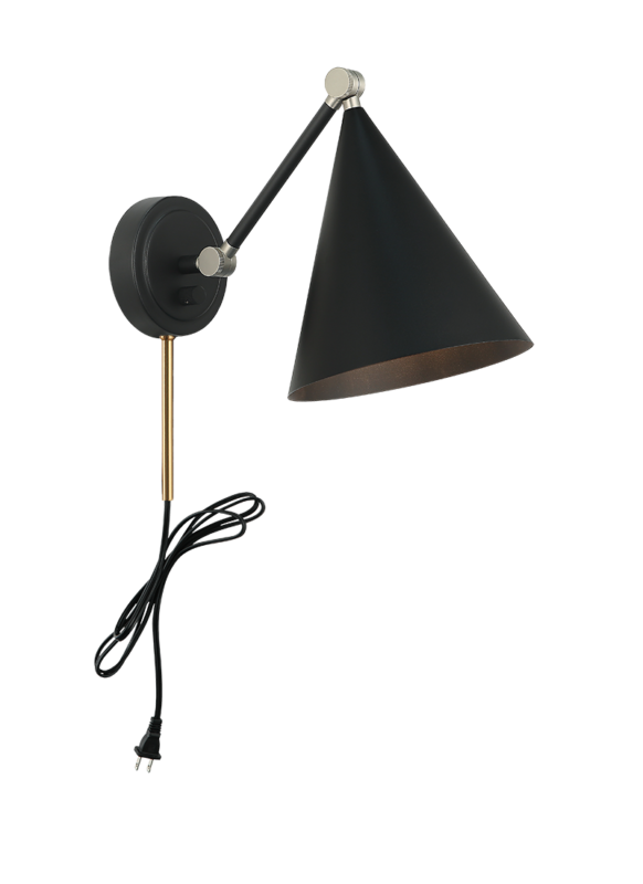 Matteo Lighting Pearson 10" Wall Sconce in Matte Black (S16511MB) – alternate view