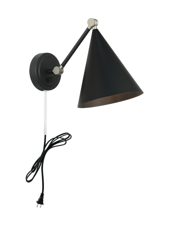 Matteo Lighting Pearson 10" Wall Sconce in Matte Black (S16511MB) – alternate view