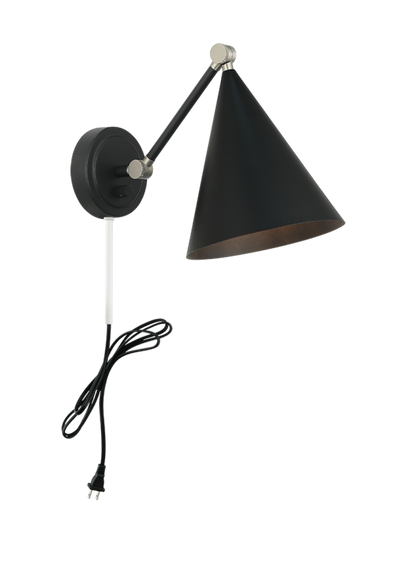 Matteo Lighting Pearson 10" Wall Sconce in Matte Black (S16511MB) – alternate view