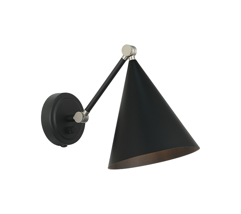 Matteo Lighting Pearson 10" Wall Sconce in Matte Black (S16511MB)