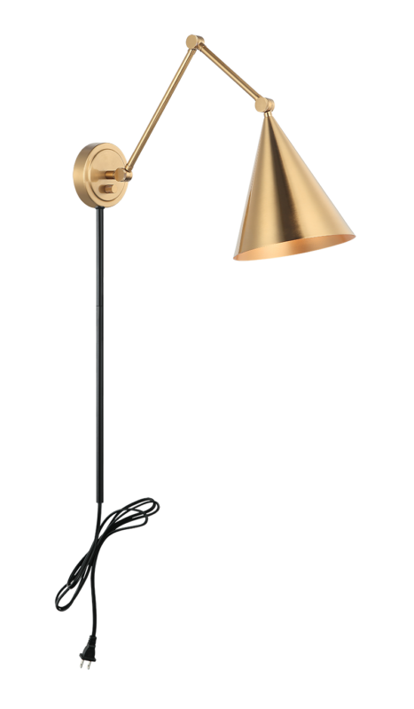 Matteo Lighting Pearson 14" Wall Sconce in Aged Gold Brass (S16521AG) – alternate view