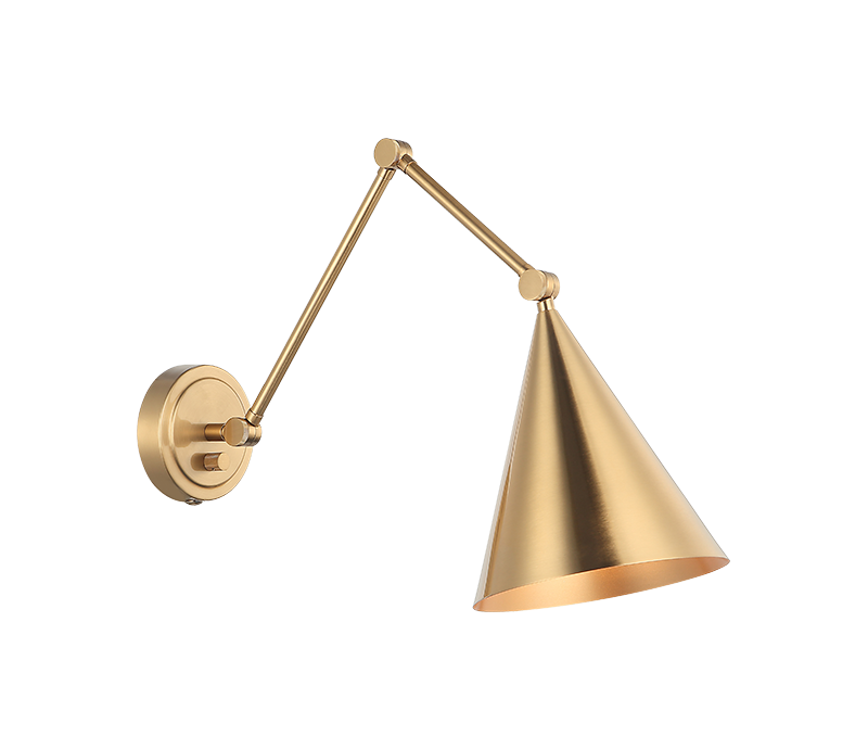 Matteo Lighting Pearson 14" Wall Sconce in Aged Gold Brass (S16521AG)