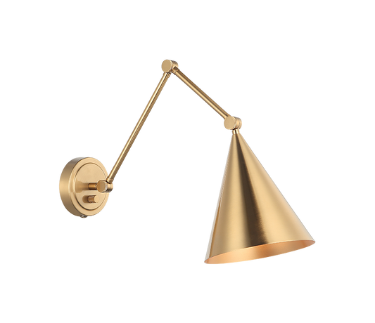 Matteo Lighting Pearson 14" Wall Sconce in Aged Gold Brass (S16521AG)