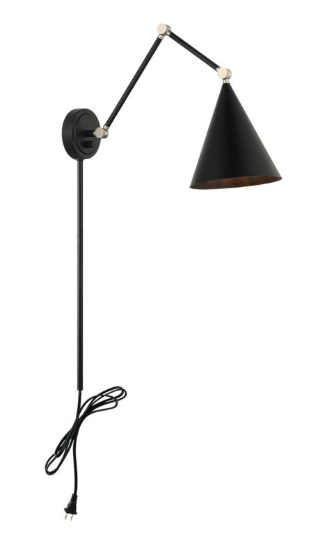 Matteo Lighting Pearson 14" Wall Sconce in Matte Black (S16521MB) – alternate view