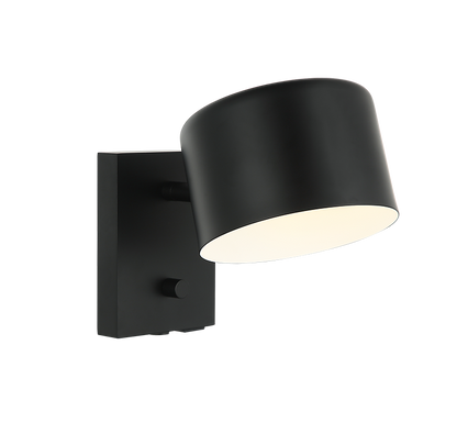 Matteo Lighting Clinton 6" Wall Sconce in Black (S16601BK)