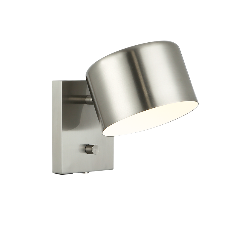 Matteo Lighting Clinton 6" Wall Sconce in Brushed Nickel (S16601BN)