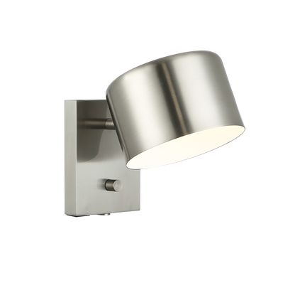 Matteo Lighting Clinton 6" Wall Sconce in Brushed Nickel (S16601BN)
