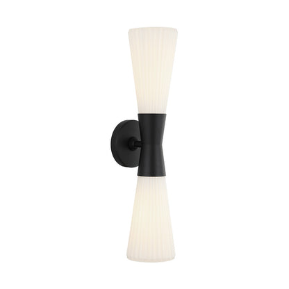 Matteo Lighting Jameson 21" 2-Light Bath Vanity Light in Matte Black (S18112MB)