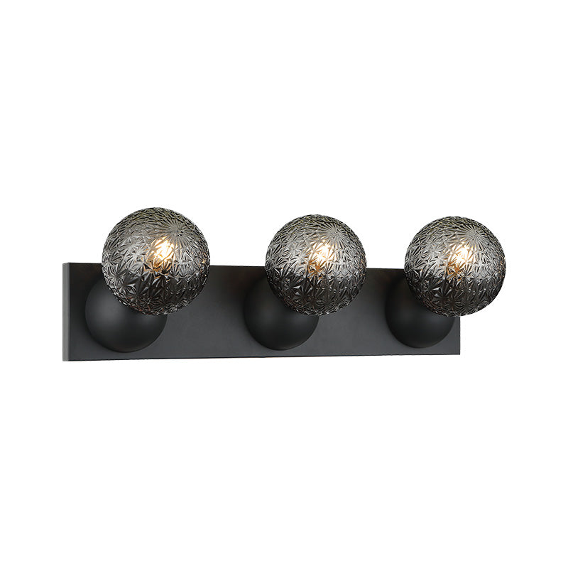 Matteo Lighting Nola 26" 3-Light Bath Vanity Light in Matte Black (S18403MB)