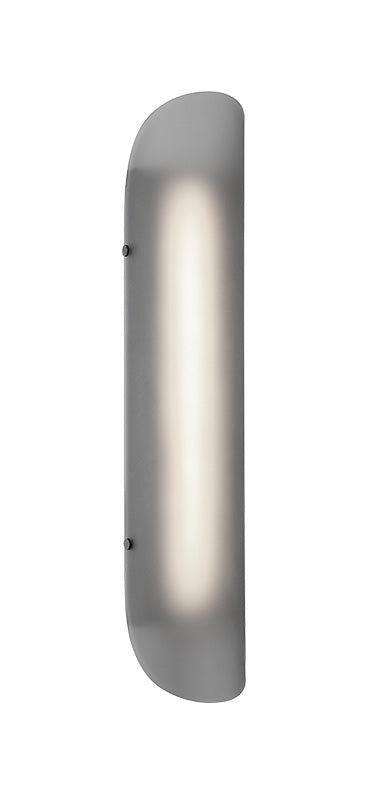 Matteo Lighting Saber 24" LED Bath Vanity Light in Matte Black + Smoke Frosted Glass (S19124MBSM)