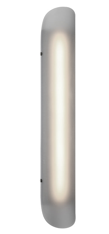 Matteo Lighting Saber 30" LED Bath Vanity Light in Matte Black + Smoke Frosted Glass (S19130MBSM)