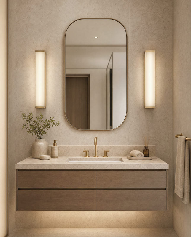 Matteo Lighting Stratum 24" LED Wall Sconce in Champagne Gold (S19724CG) – alternate view