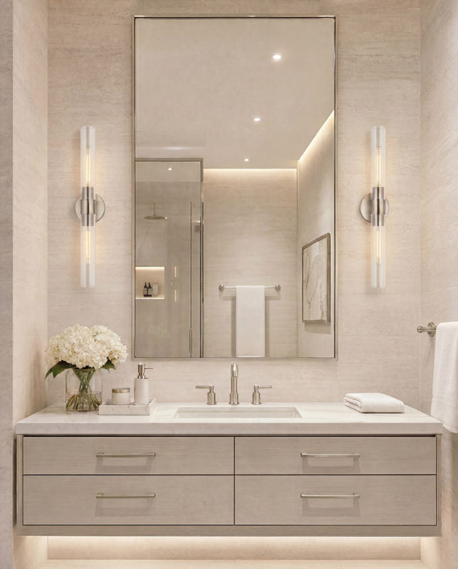 Matteo Lighting Madison 24" 2-Light Wall Sconce in Brushed Nickel (S19822BN) – alternate view