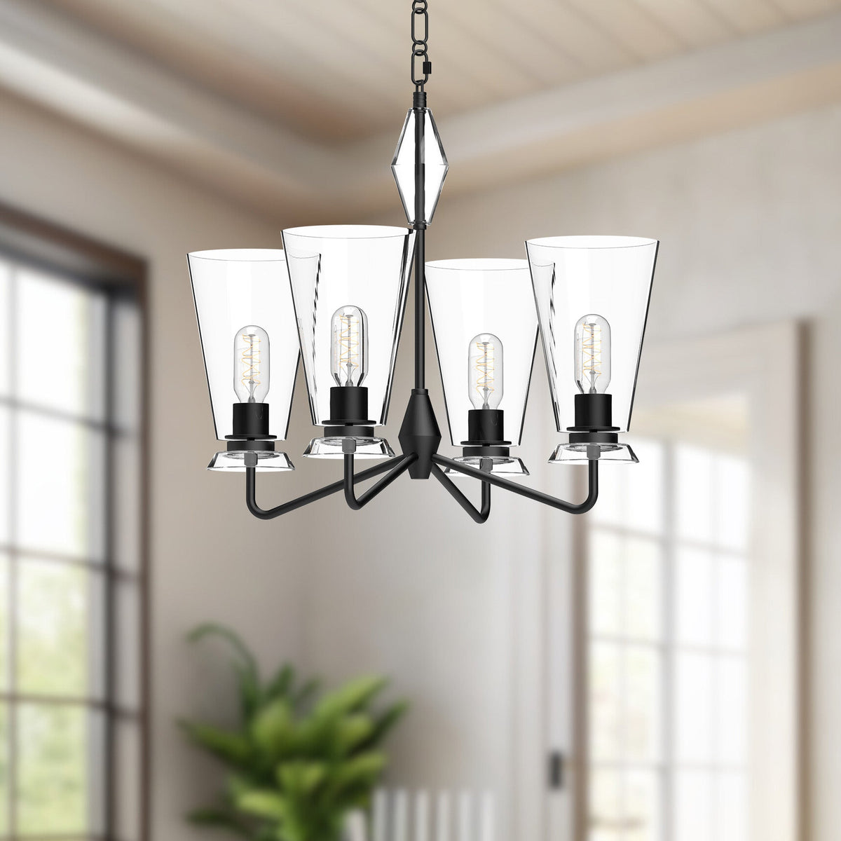Salem 23" 4-Light Chandelier