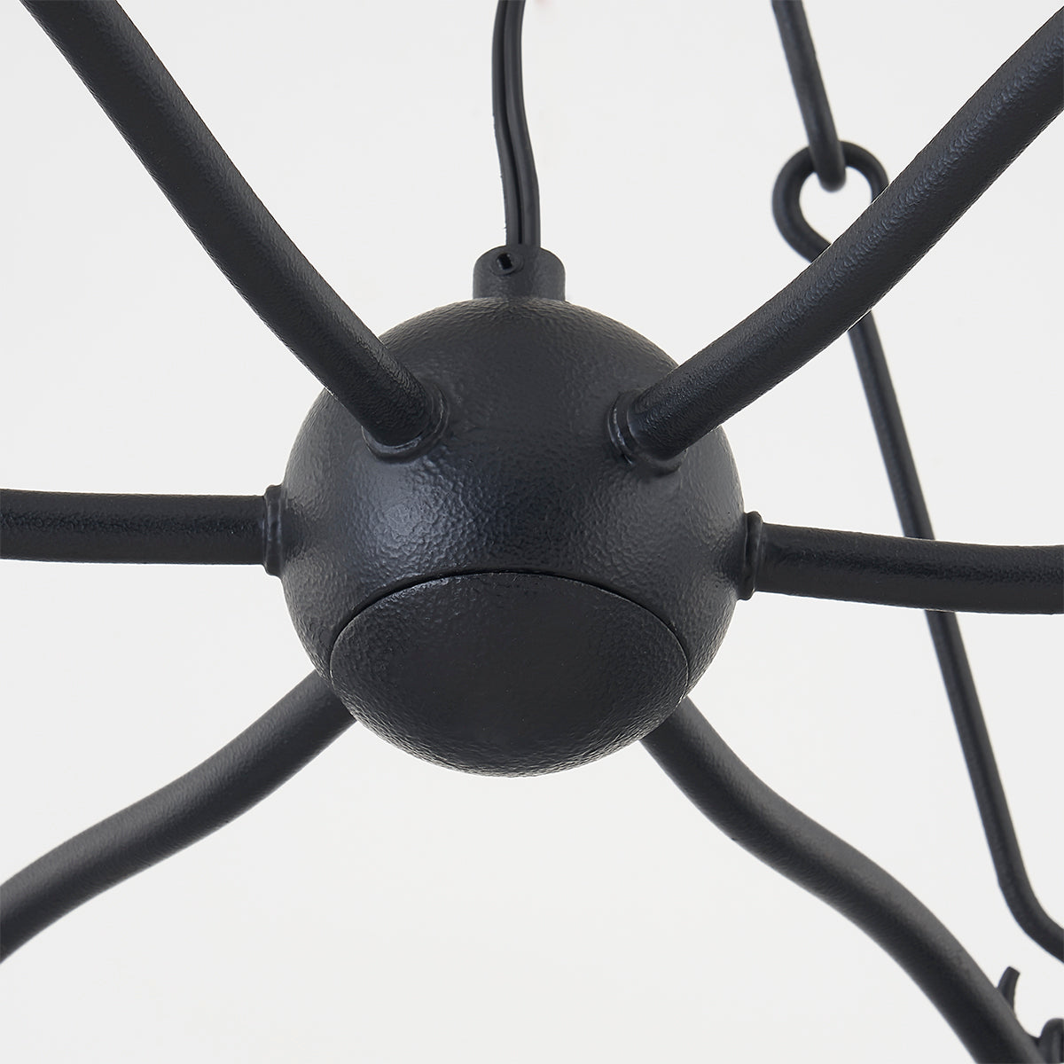 Troy Sawyer Outdoor Chandelier Forged Iron Detail 1