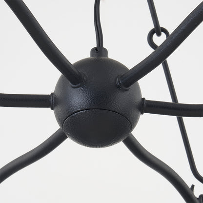 Troy Sawyer Outdoor Chandelier Forged Iron Detail 1