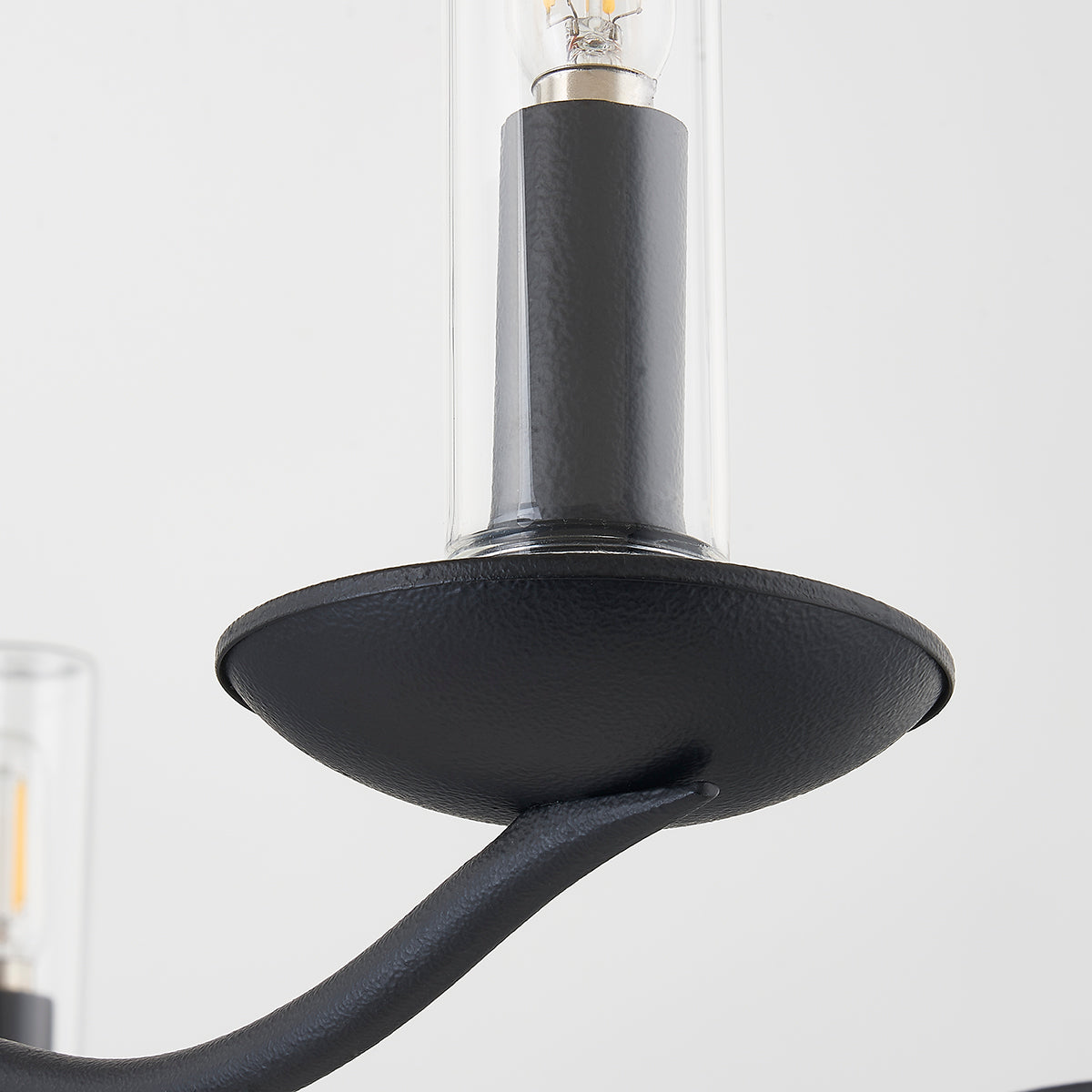 Troy Sawyer Outdoor Chandelier Forged Iron Detail 2