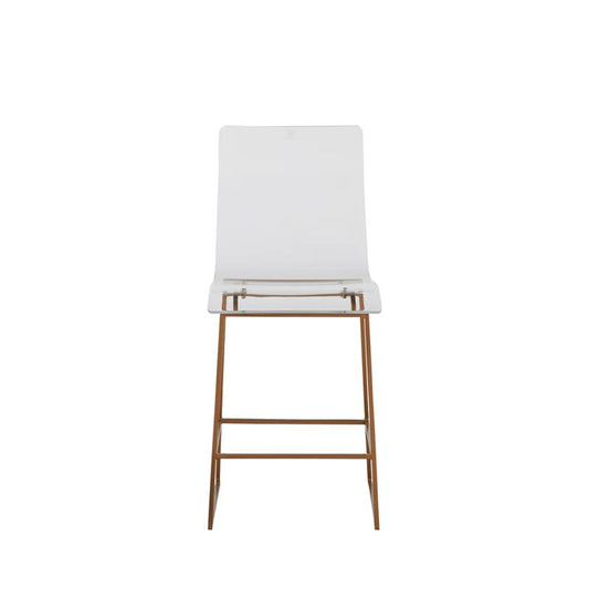 King Clear Gold Counter Height Stool