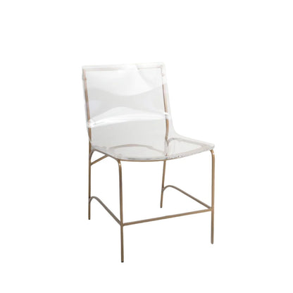 Gabby Penelope Dining Chair Clear, Antique Gold
