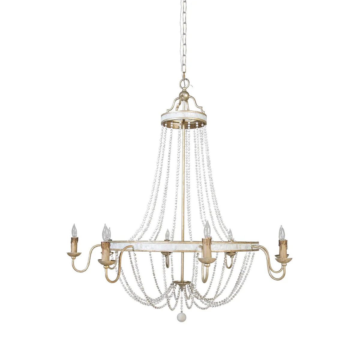 Gabby Corinna Chandelier Champagne Silver