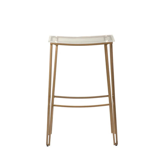 Pierce Clear Acrylic Gold Counter Stool