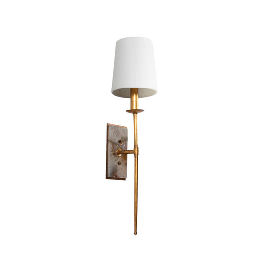 Garnet Transitional Gold Wall Sconce