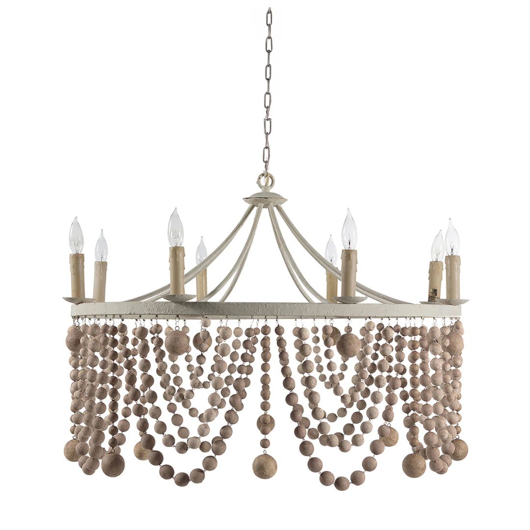 Gabby Madeleine Chandelier White Plaster