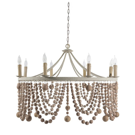 Gabby Madeleine Chandelier White Plaster