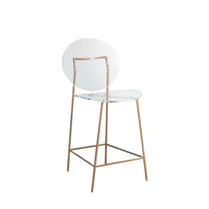 Gabby Sandy Counter Stool Clear, Antique Gold