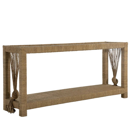 Gabby Hutch Console Table Natural, Clear