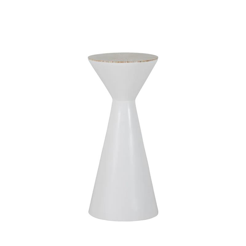 Gabby Essie Accent Table White, Natural