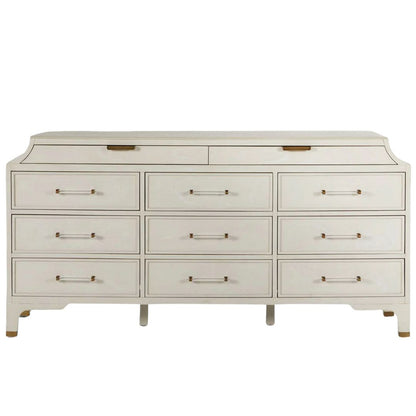 Gabby Alexandra Dresser Cerused White, Light Gray Painted, Stain Br