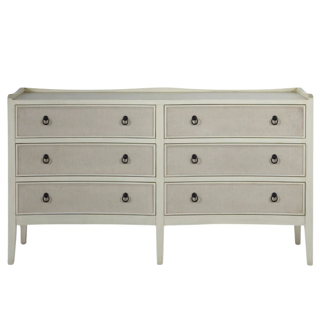 Gabby Naomi Chest - Cream Antique Cream, Natural Linen